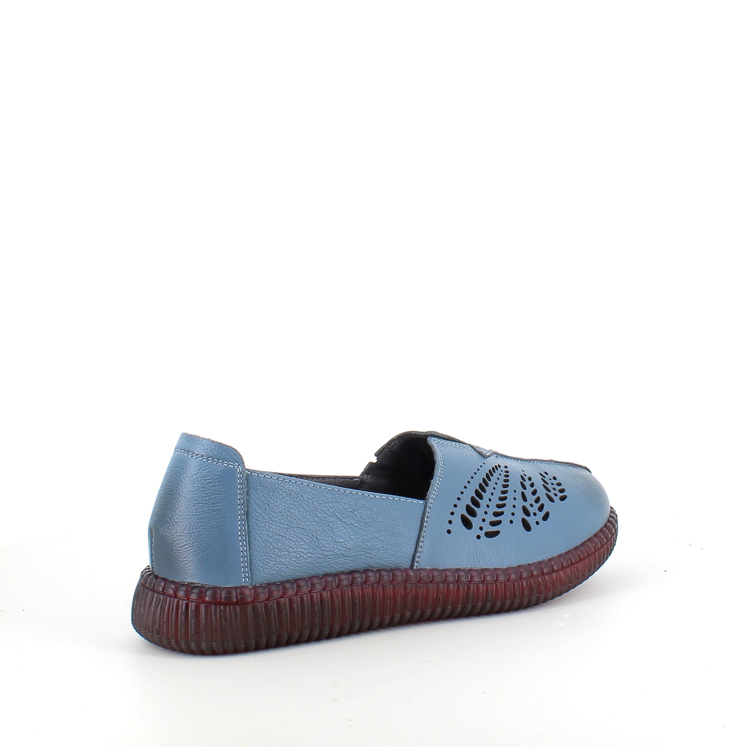 Blå ballerina i skind