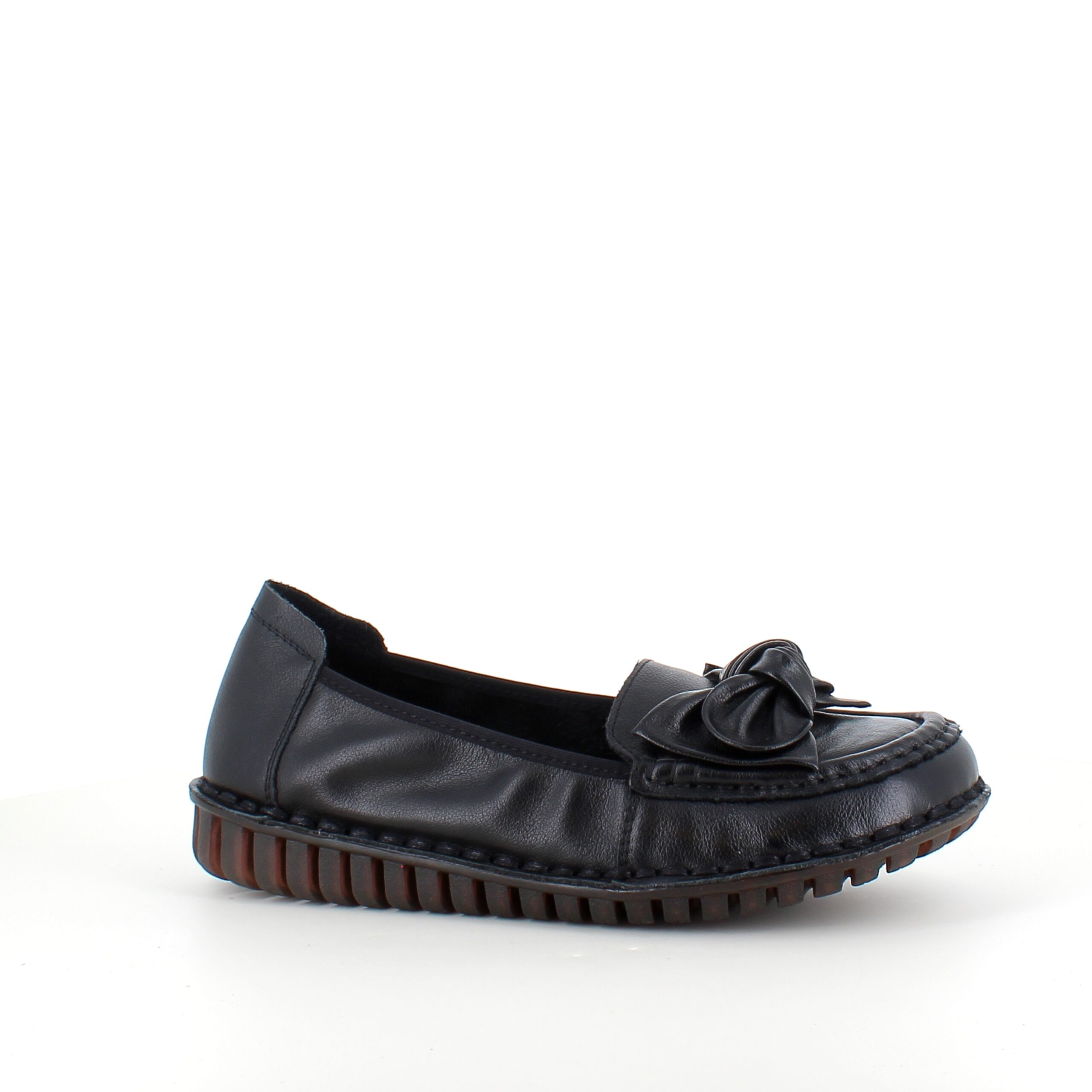 Elegant ballerina i sort skind