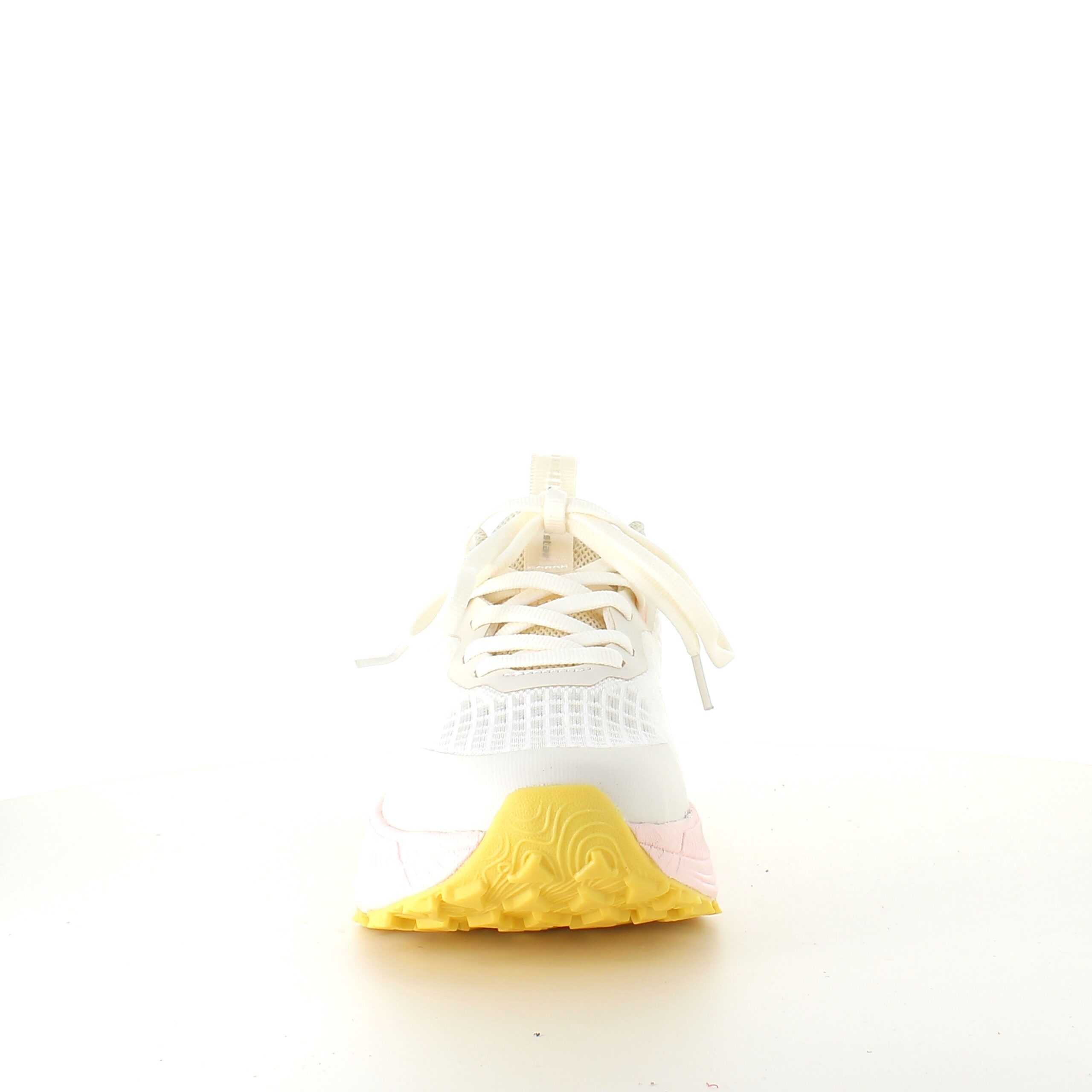 Råhvide letvægtssko med rosa Nonslip ydersål