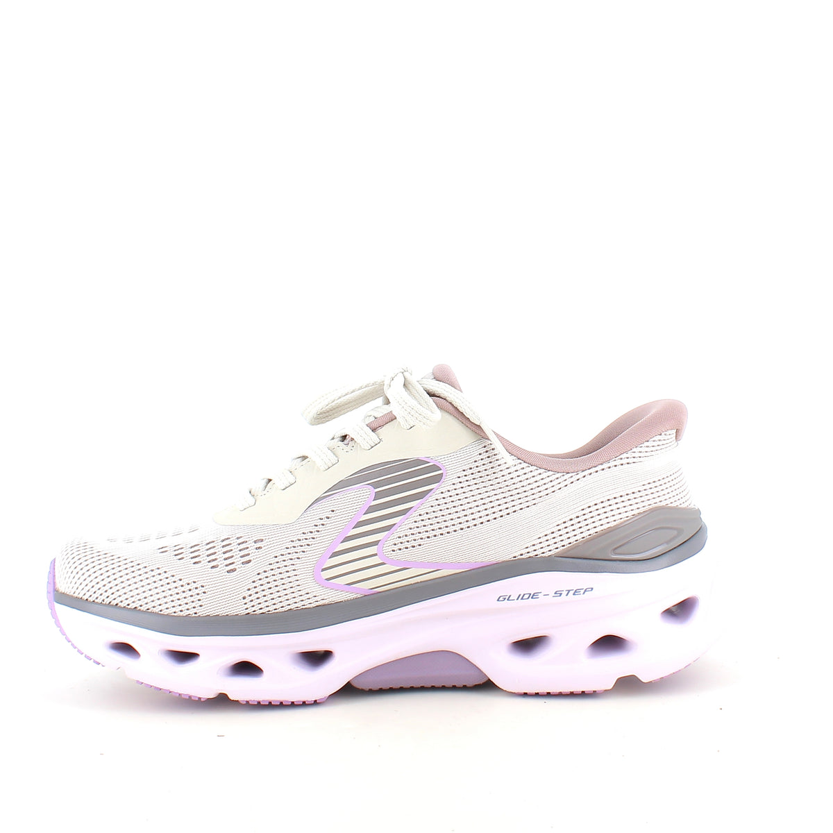 Skechers dame sneakers i beige – Slip-ins med Arch Fit og ekstra stødabsorbering