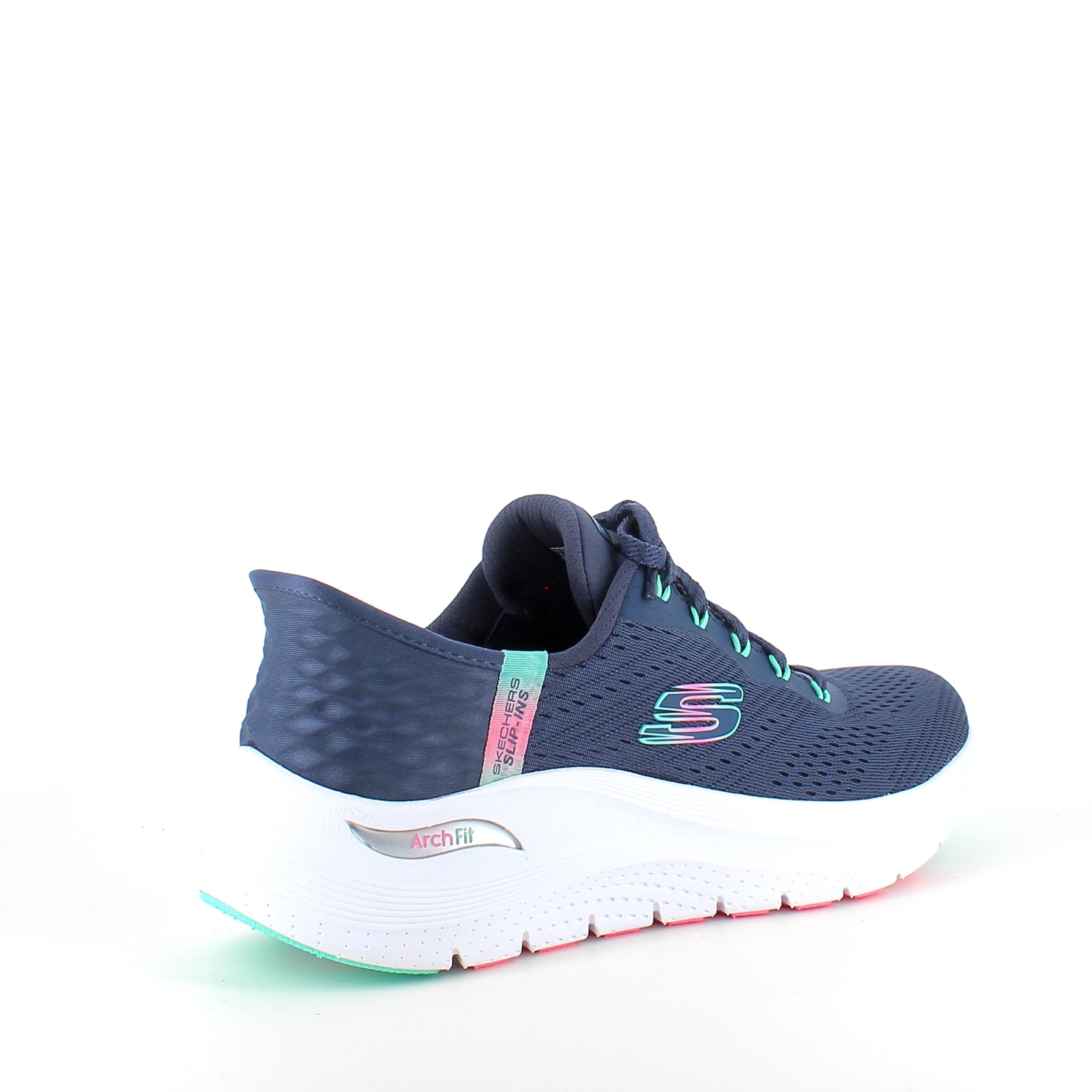 Skechers Slip-ins med Arch Fit – blå sneaker med hands free komfort