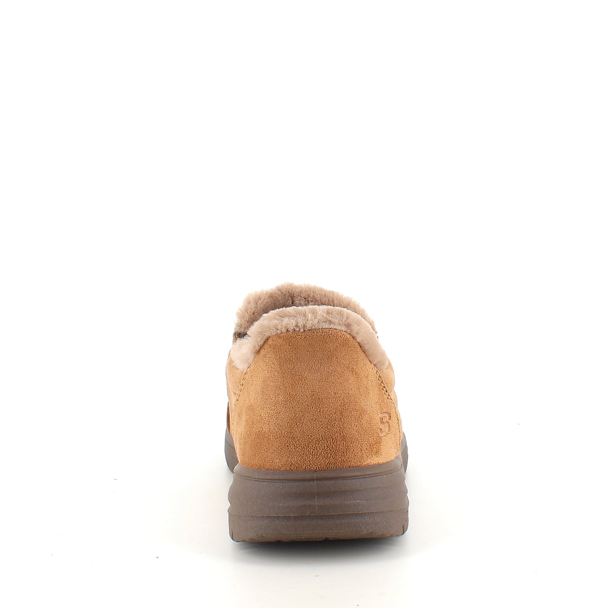 Skechers slip-on hjemmesko i brun – varm og rummelig pasform