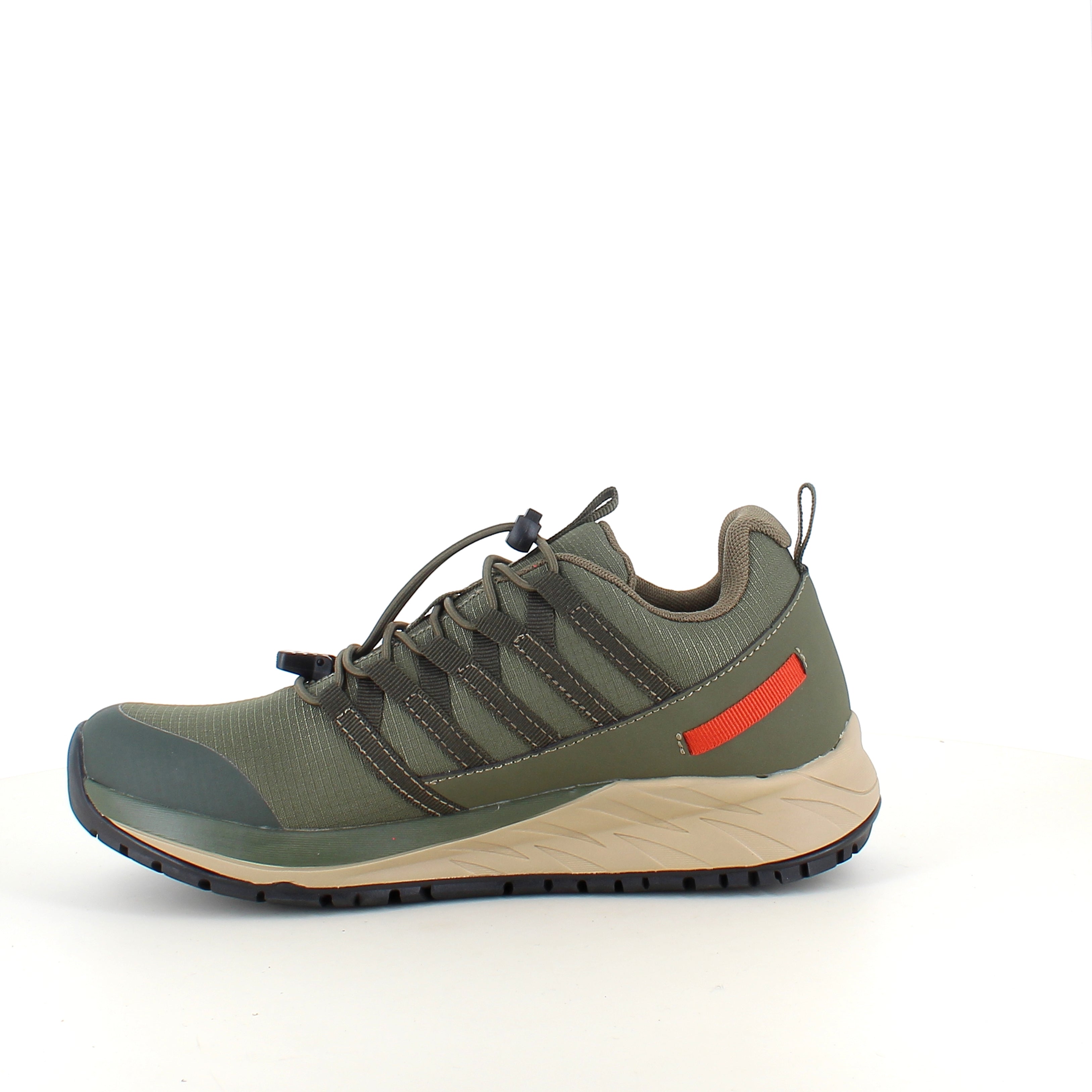 Green Comfort Path Pipi – olivengrøn outdoor sneaker med H-læst & svangstøtte