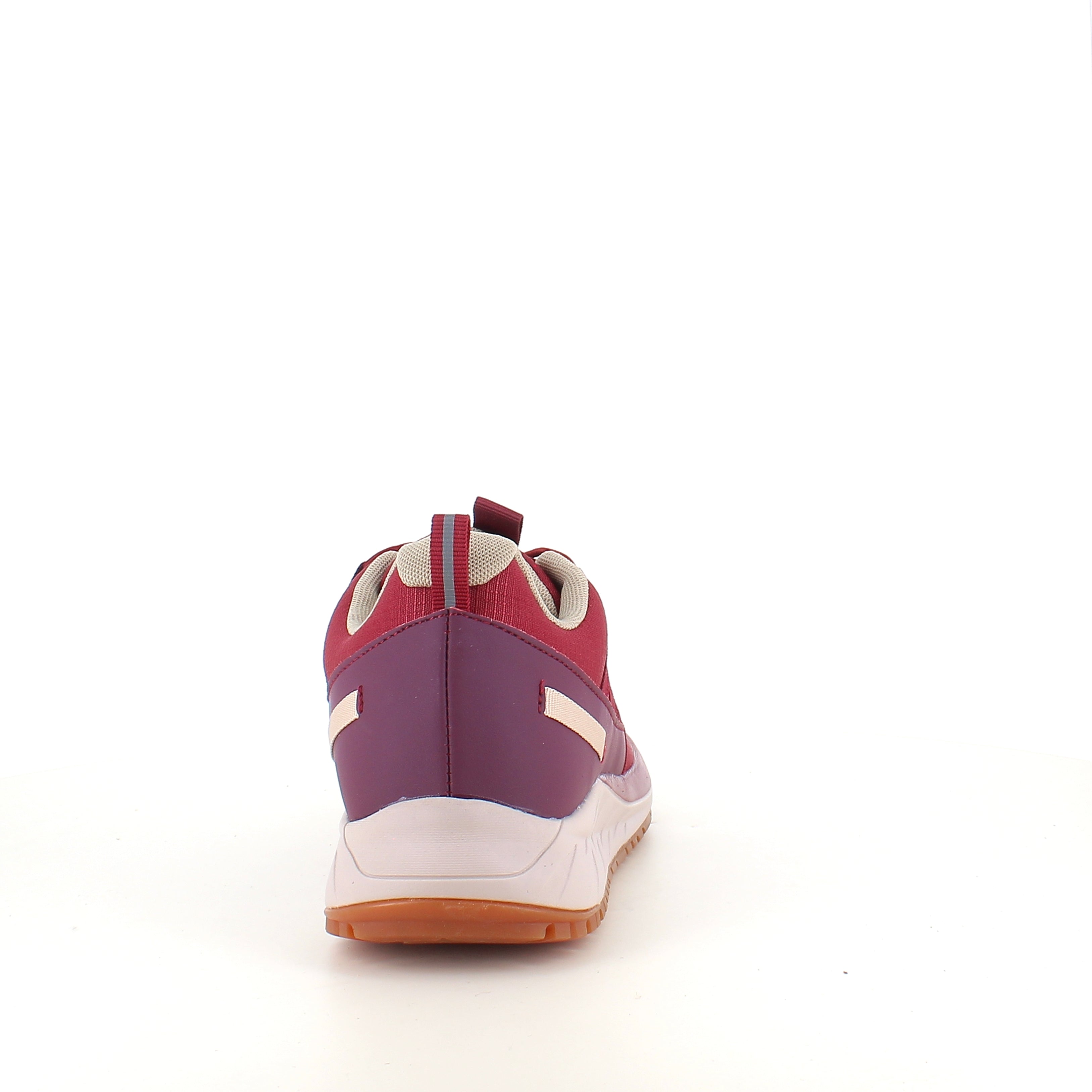 Green Comfort Path Pipi – vinrød outdoor sneaker med H-læst & svangstøtte
