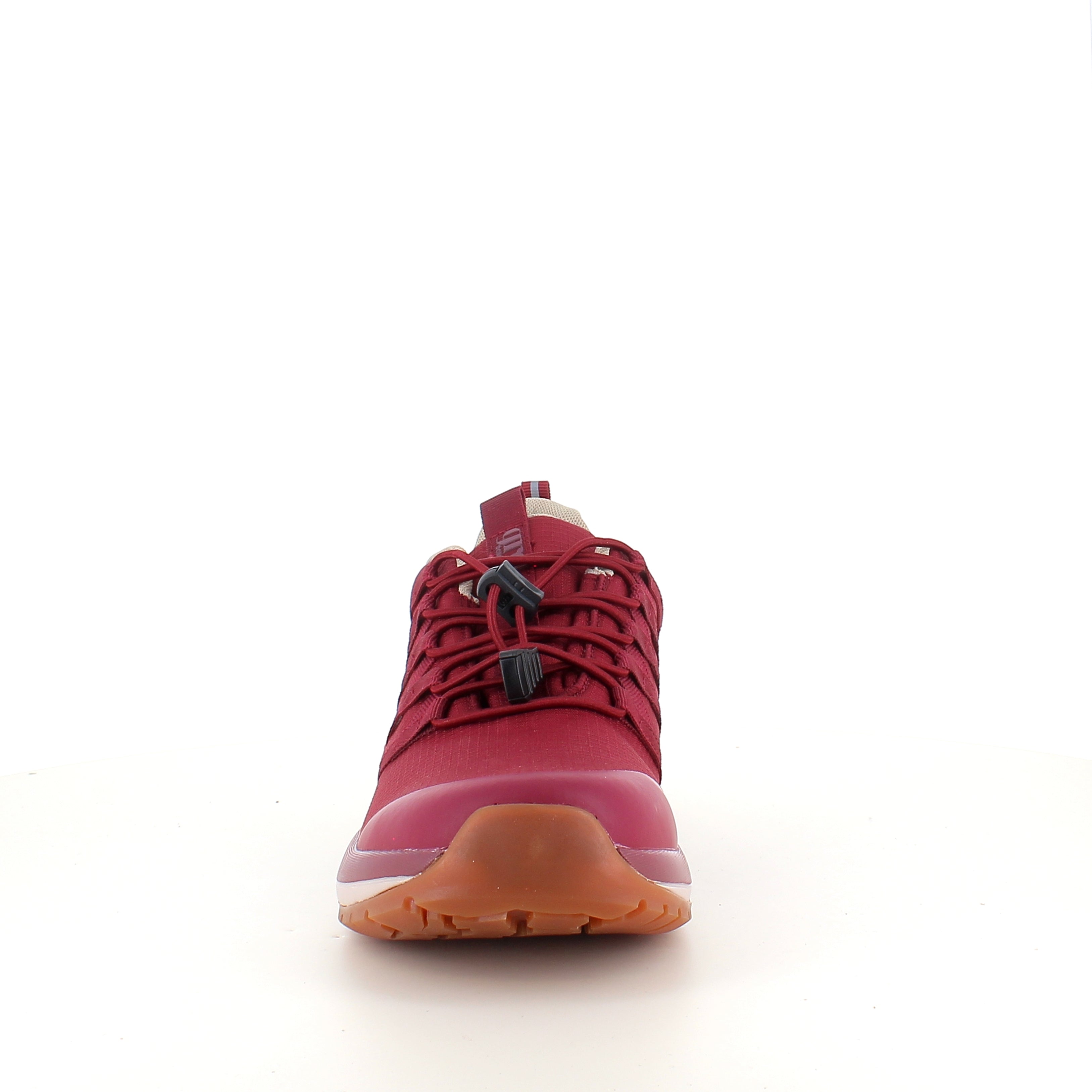 Green Comfort Path Pipi – vinrød outdoor sneaker med H-læst & svangstøtte