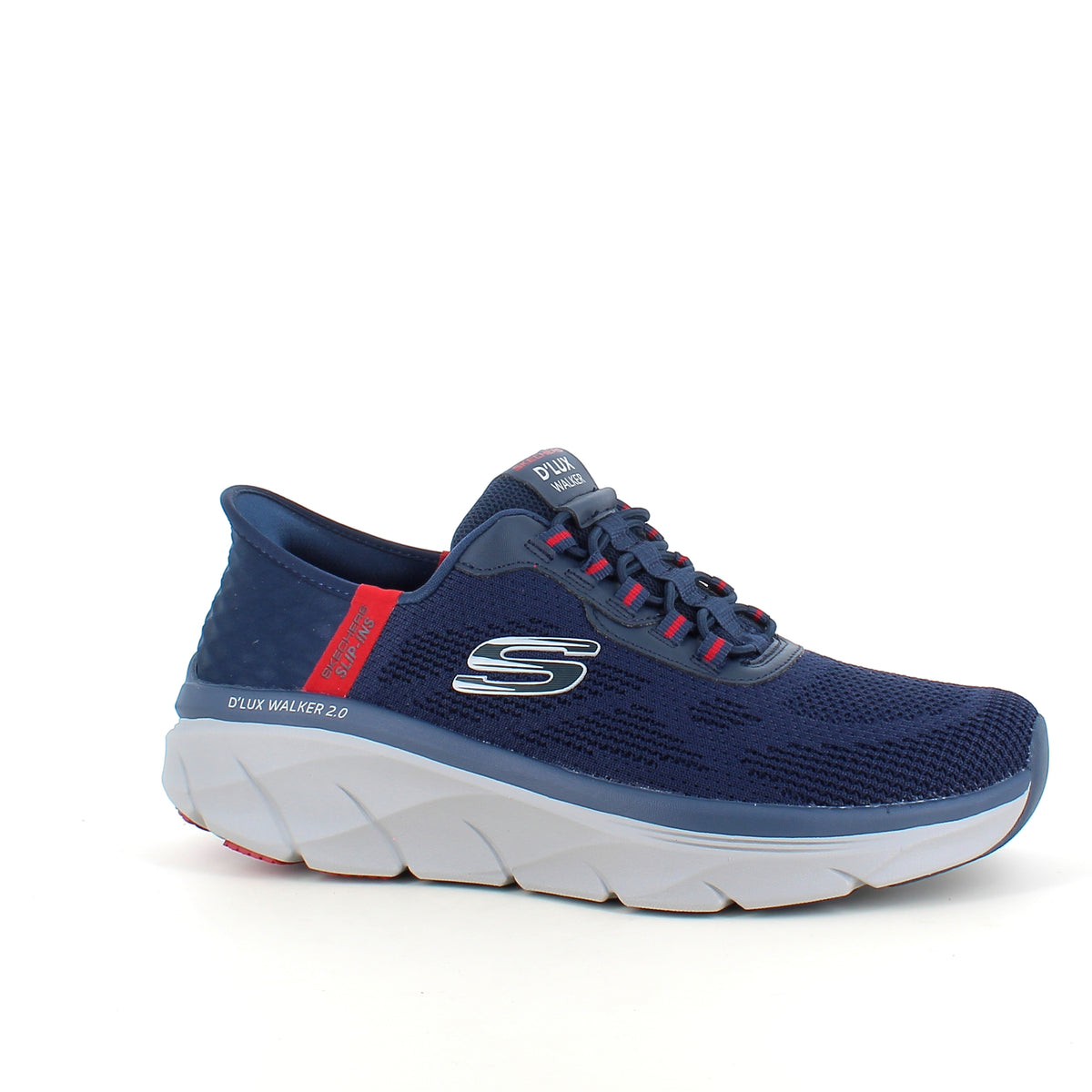 Skechers Slip-ins DLux Walker 2.0 – bred og stødabsorberende sko med Memory Foam