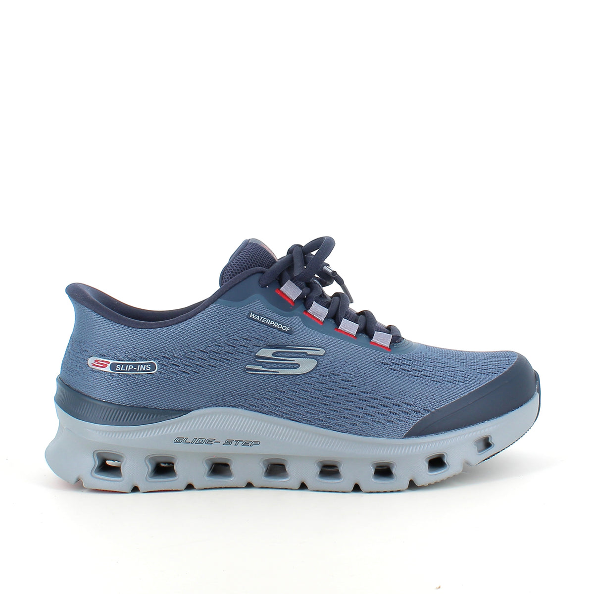 Blå Skechers Glide-Step Pro – vandtæt Slip-ins sko med Memory Foam