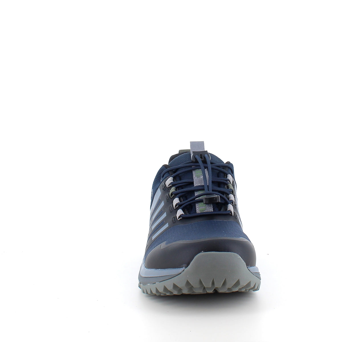 Vandtæt herre outdoorsko i navy med svangstøtte og bred pasform fra Green Comfort
