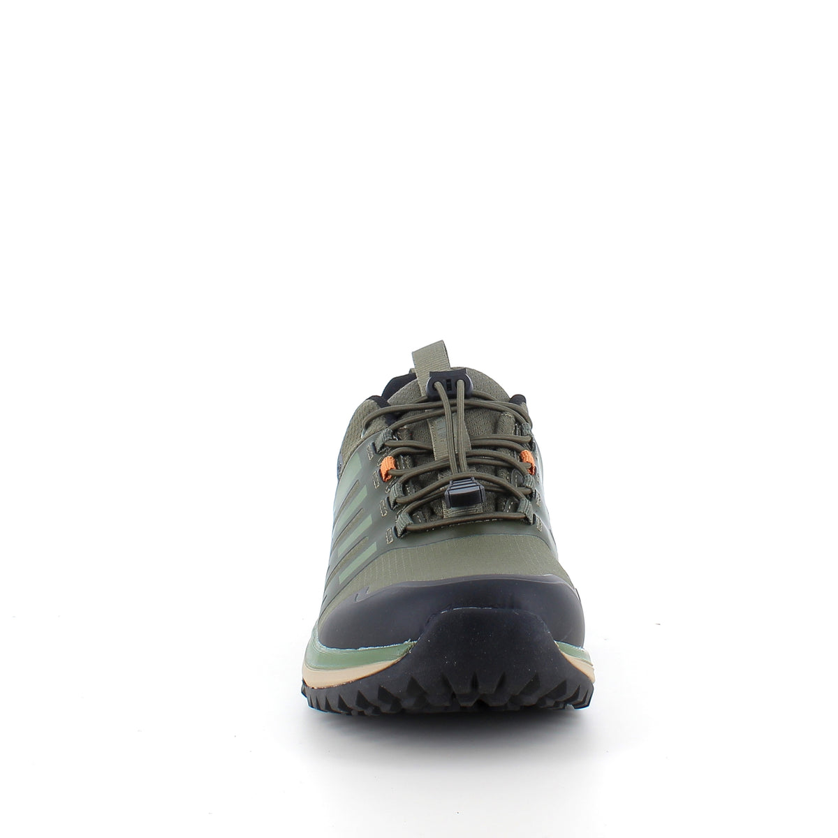 Vandtæt herre outdoorsko i grøn med svangstøtte og bred pasform fra Green Comfort