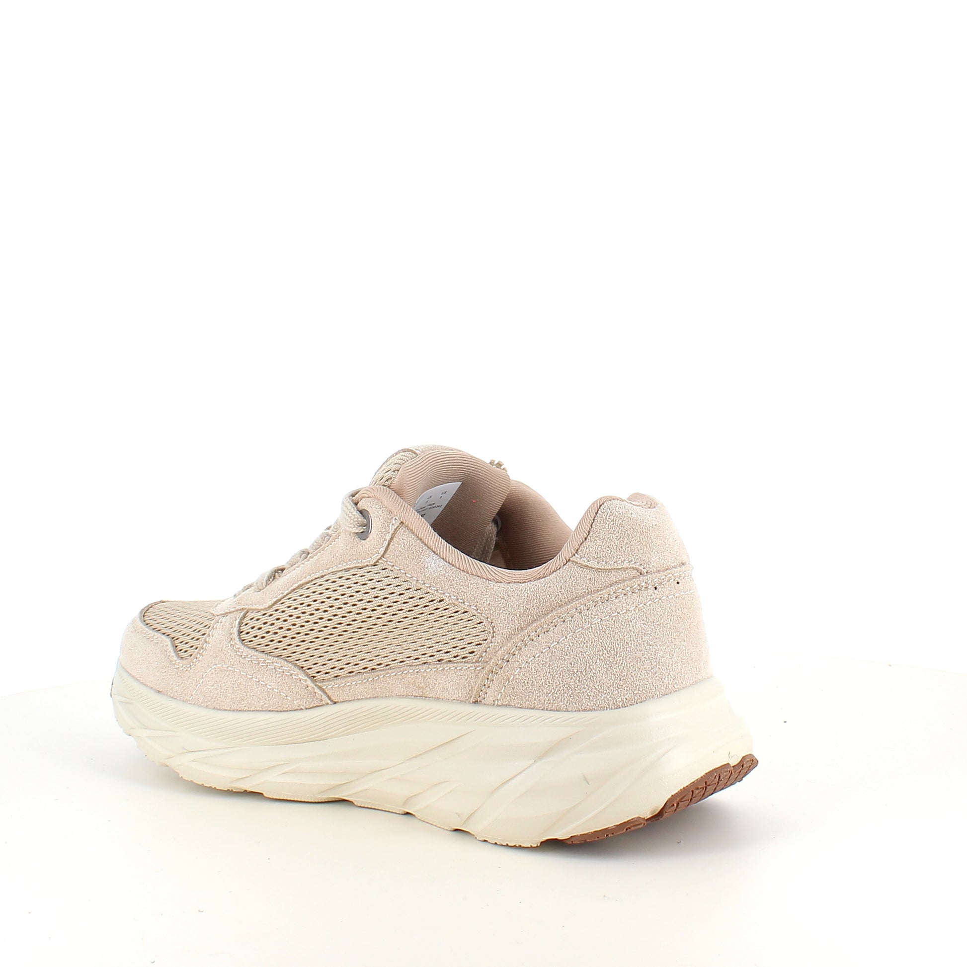 Endurance komfortsko til dame – beige sneaker med let & stødabsorberende sål