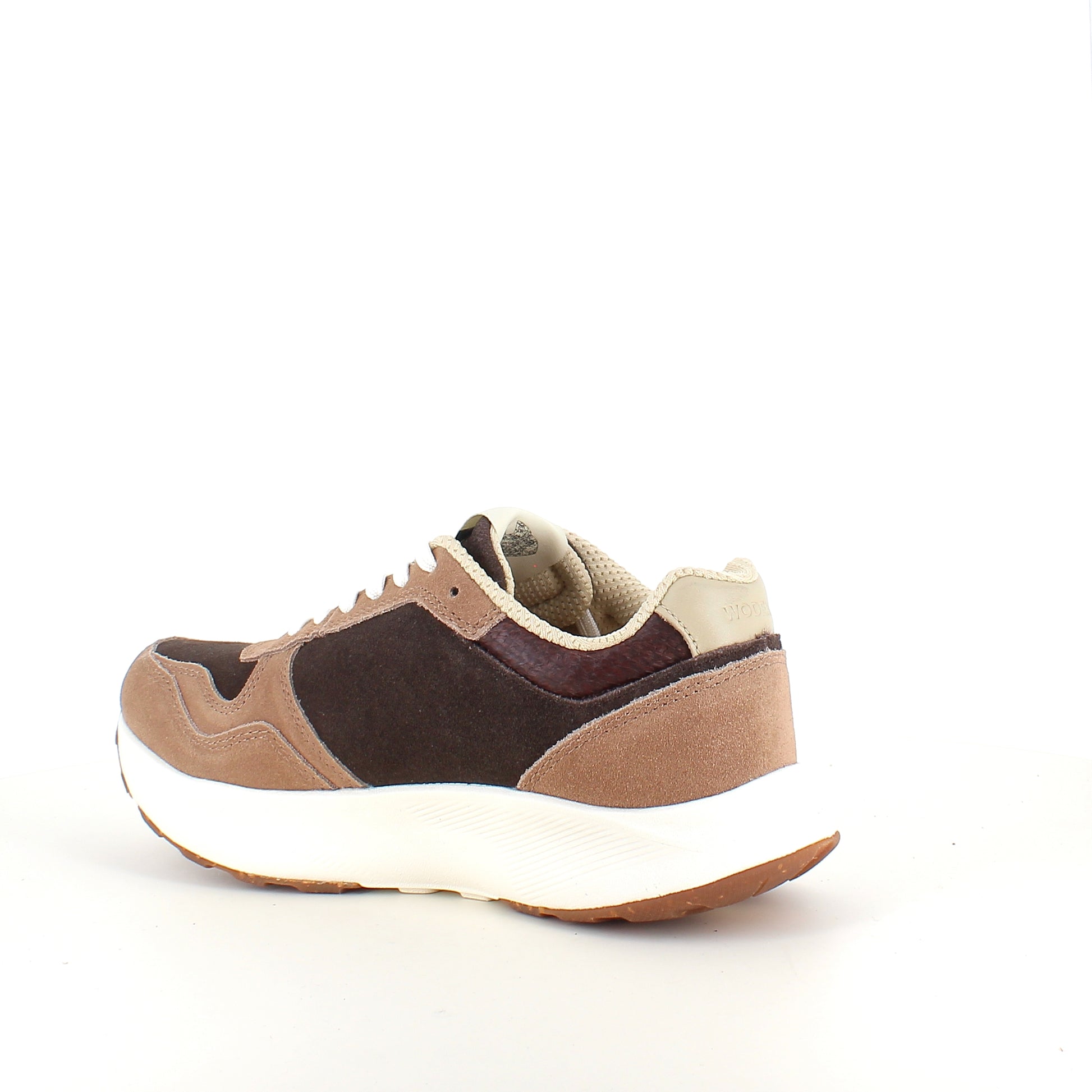 Mathilde Runner Leather – Woden sneaker i brune nuancer med let gængesål