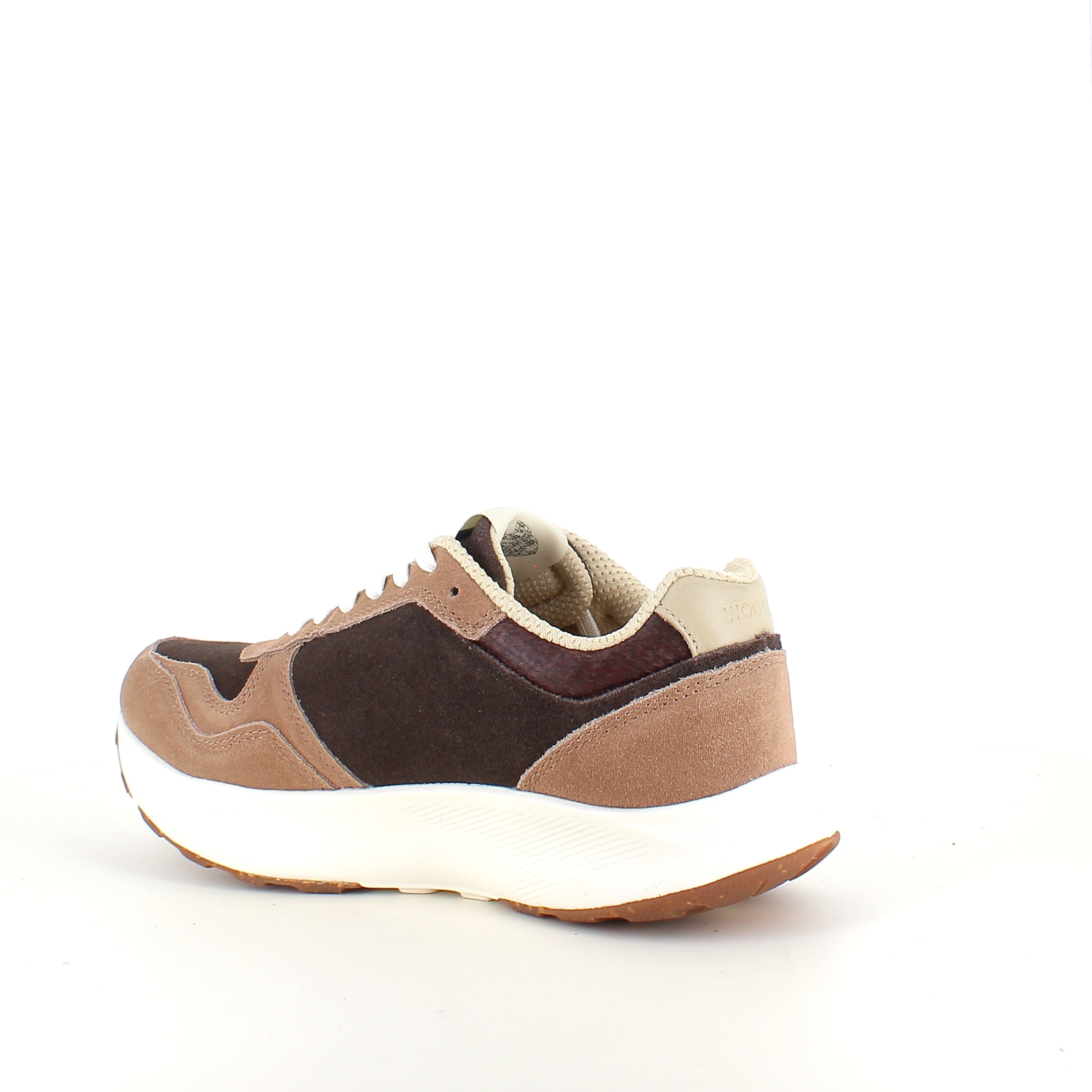 Mathilde Runner Leather – Woden sneaker i brune nuancer med let gængesål