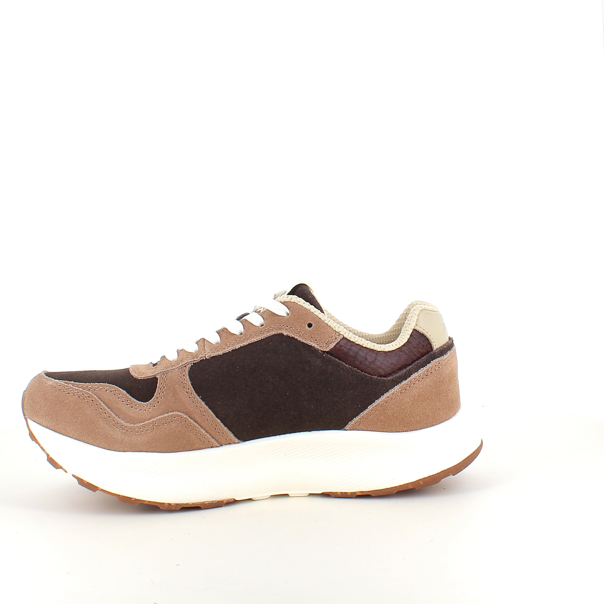Mathilde Runner Leather – Woden sneaker i brune nuancer med let gængesål