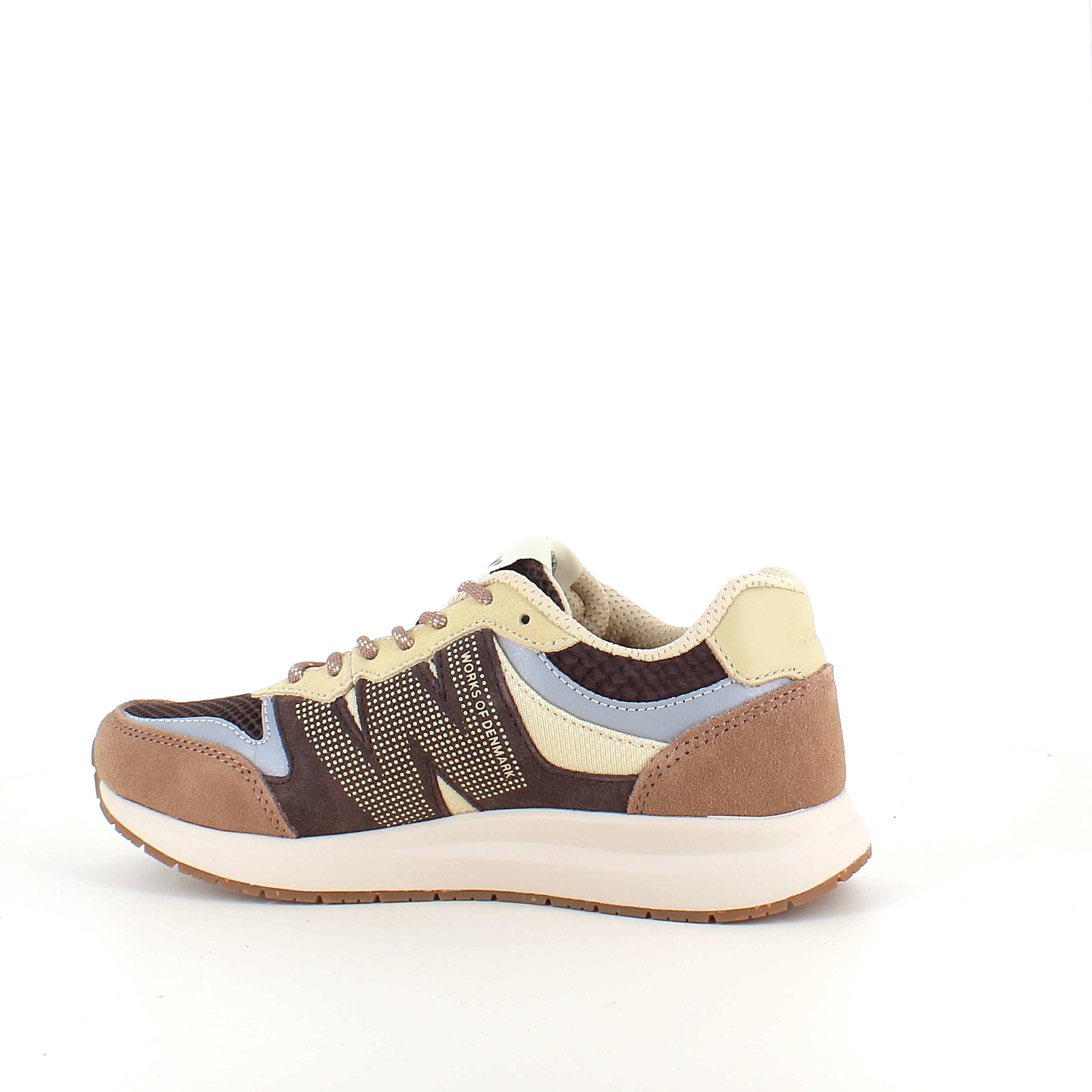 Woden Rigmor Open Mesh – let & åndbar sneaker i Chocolate Multi