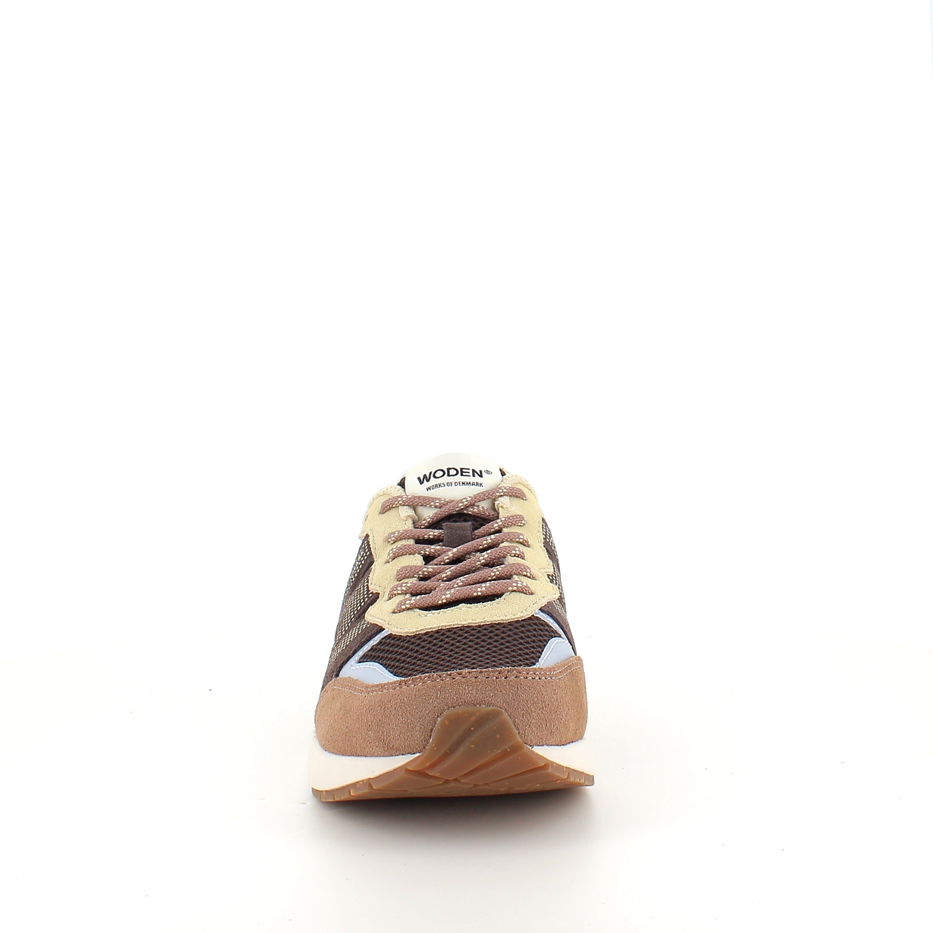 Woden Rigmor Open Mesh – let & åndbar sneaker i Chocolate Multi