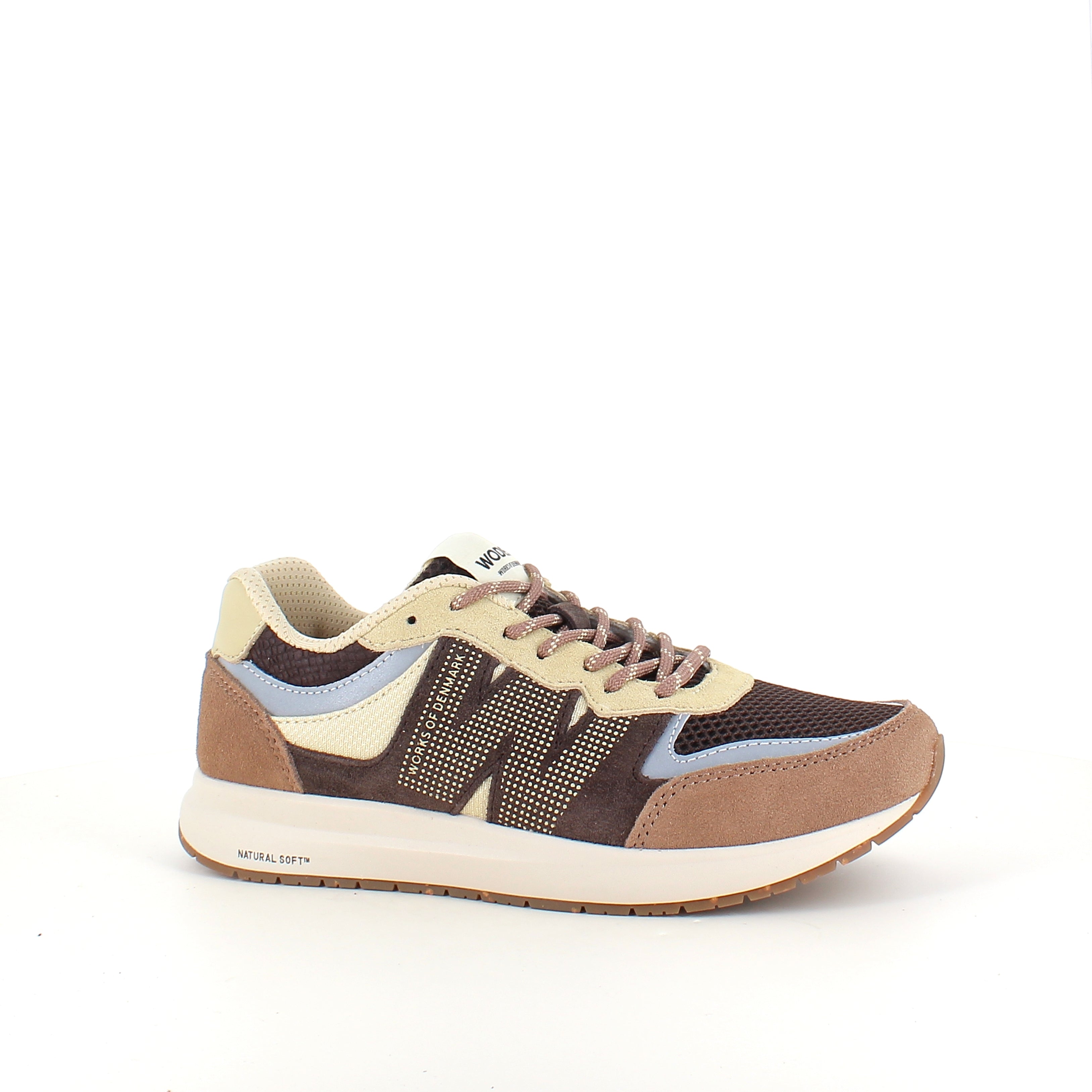 Woden Rigmor Open Mesh – let & åndbar sneaker i Chocolate Multi