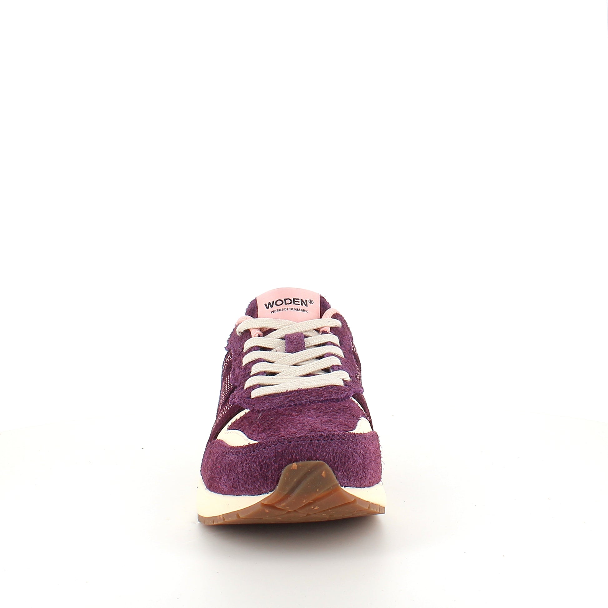 Woden Rigmor Suede – lyngfarvet sneaker i ruskind med blød komfort