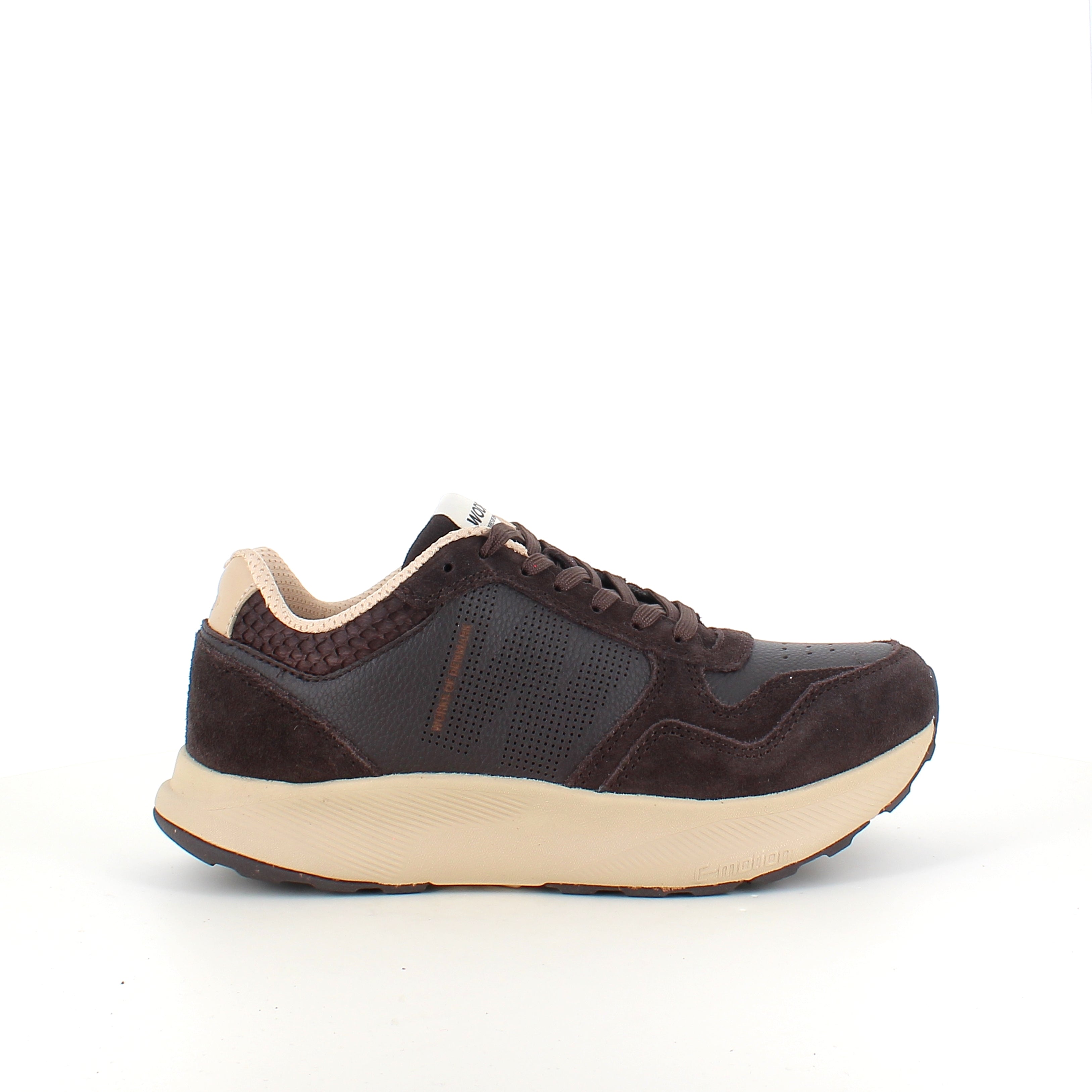 Mathilde Runner Leather – chokoladebrun Woden sneaker med let gængesål