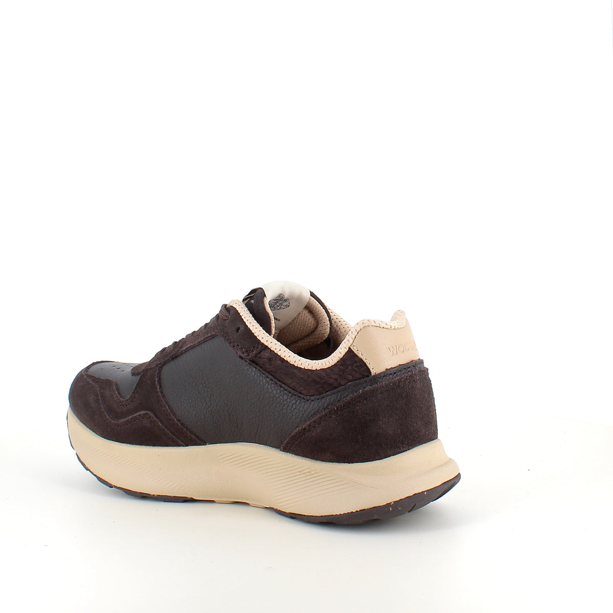 Mathilde Runner Leather – chokoladebrun Woden sneaker med let gængesål