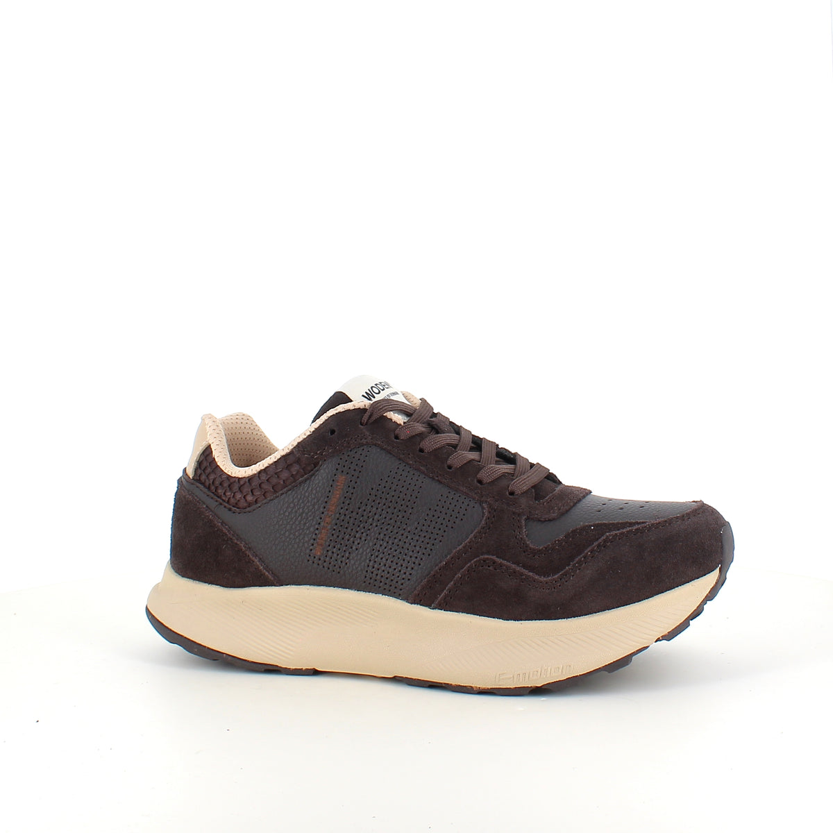 Mathilde Runner Leather – chokoladebrun Woden sneaker med let gængesål