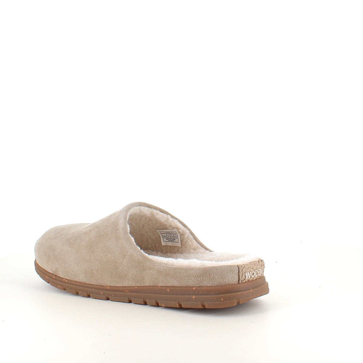 WODEN Silvi Warm - Varm beige hjemmesko med svangstøtte & blød komfort