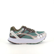 Woden Freja Runner – olivengrøn/brun sneaker med let gængesål