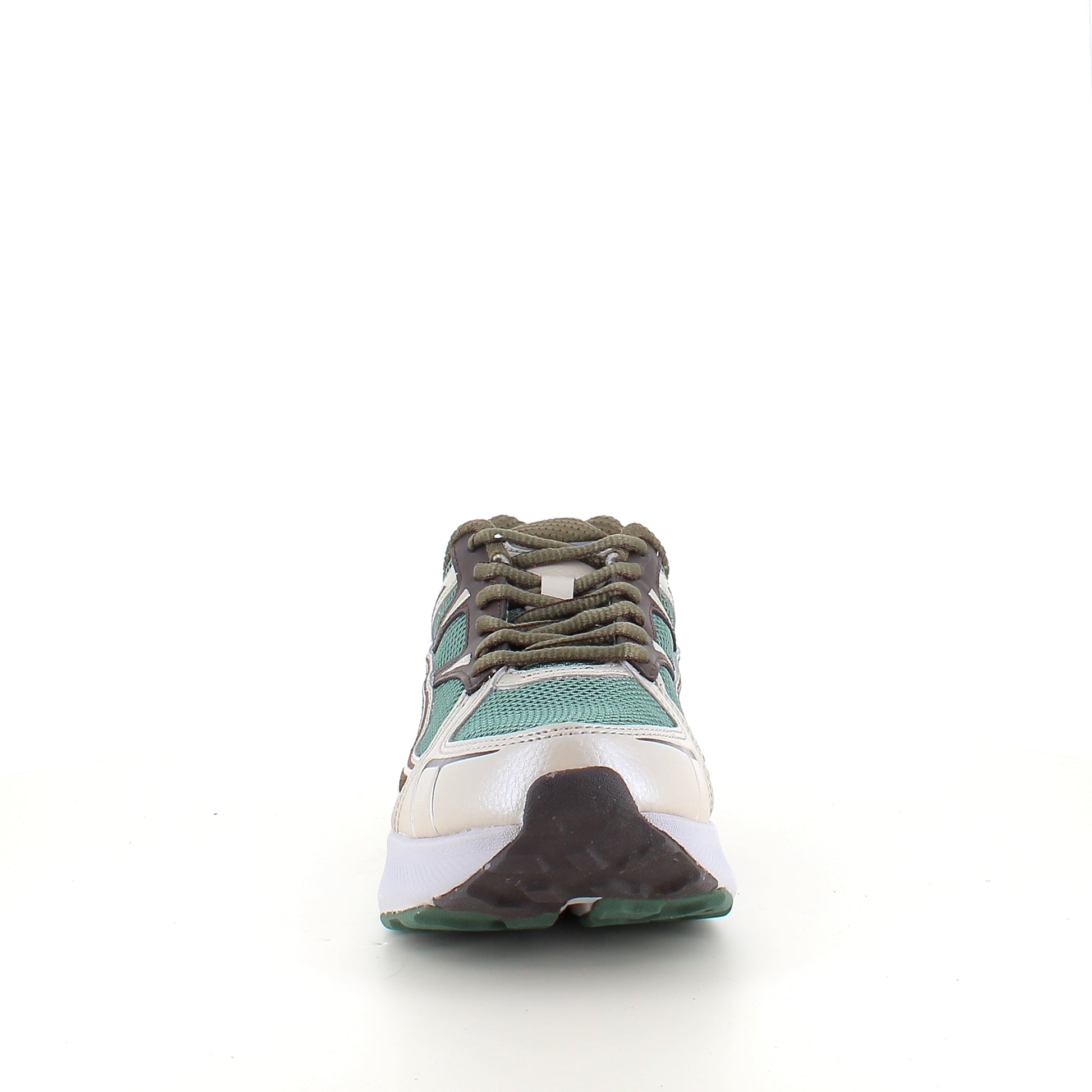 Woden Freja Runner – olivengrøn/brun sneaker med let gængesål