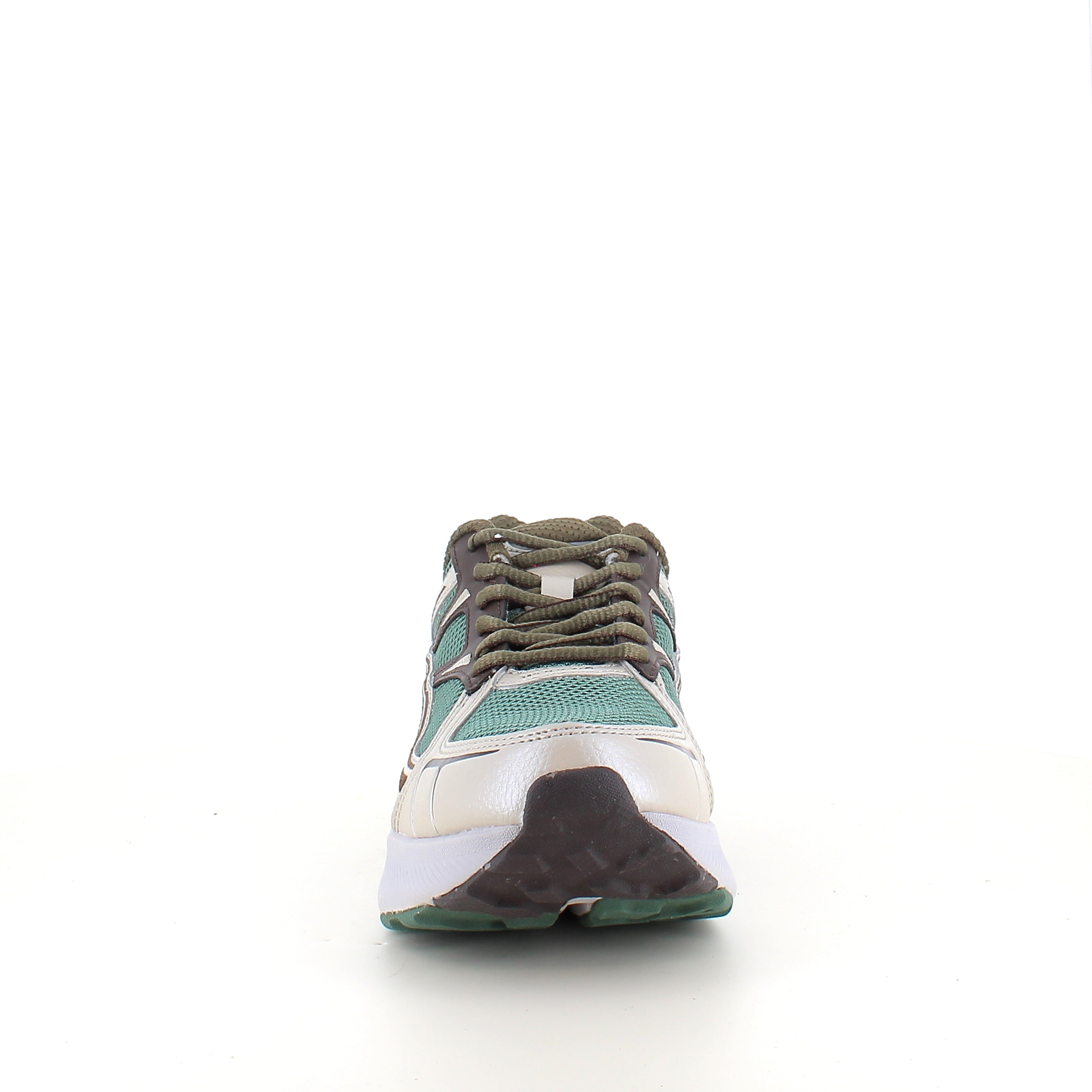 Woden Freja Runner – olivengrøn/brun sneaker med let gængesål