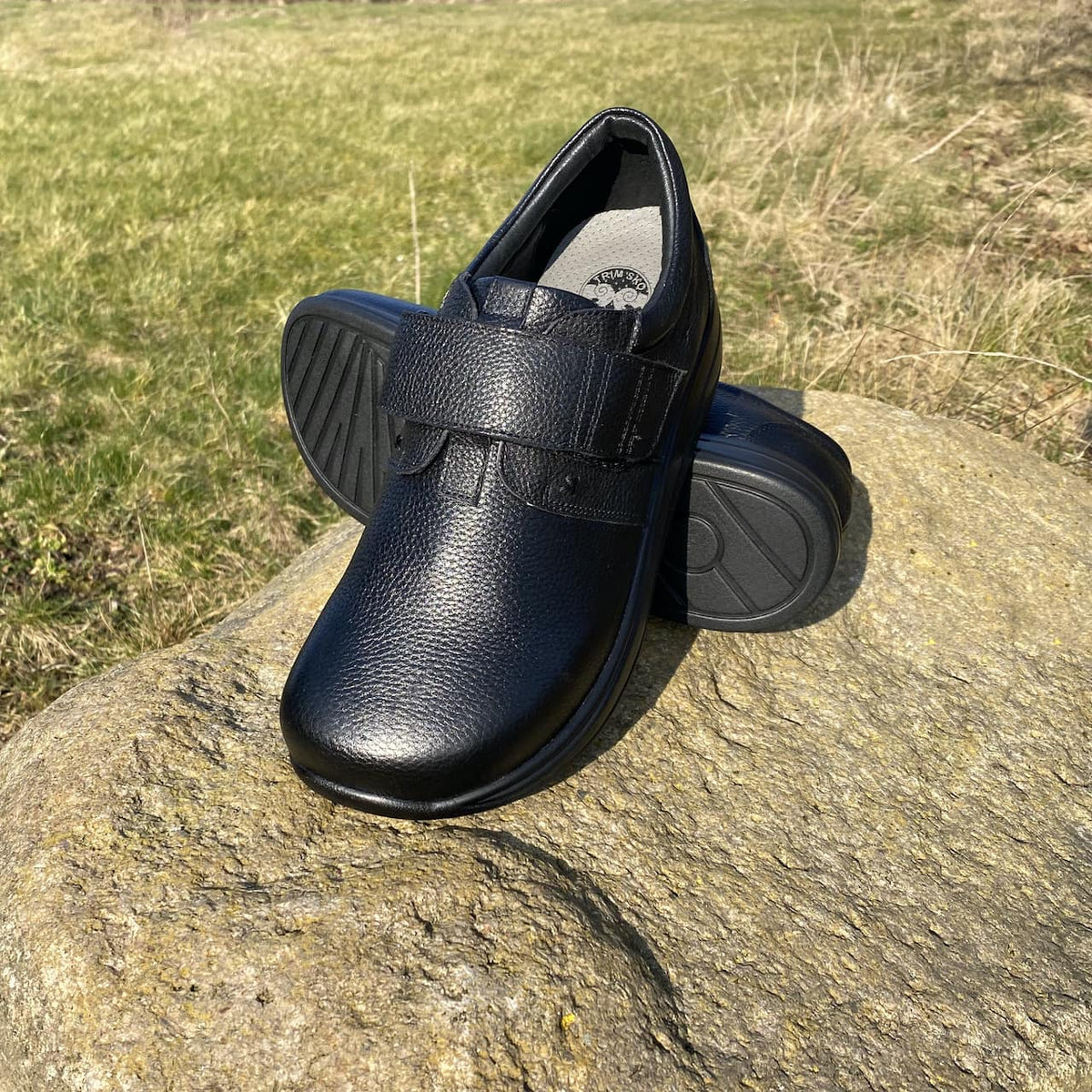 Sort velcrosko med gængesål