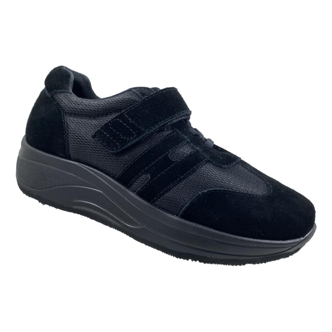 Sorte Go Easy sko med velcro