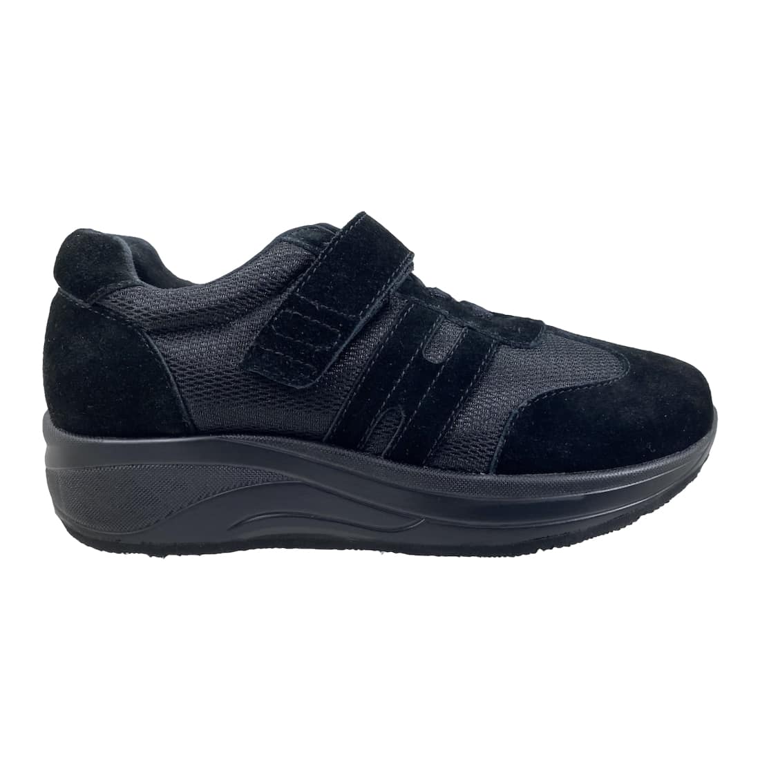 Sorte Go Easy sko med velcro