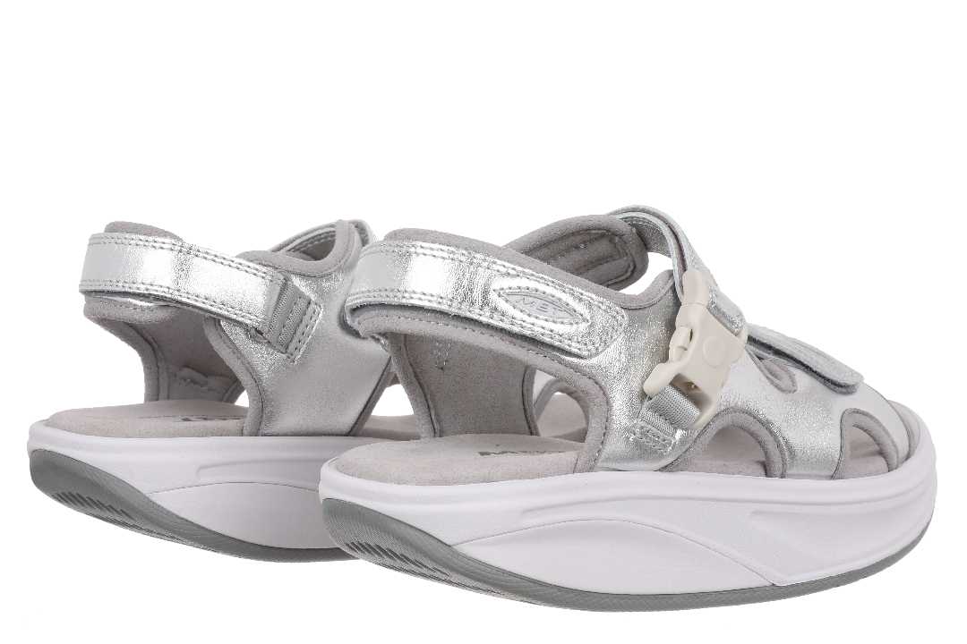 MBT Kisumu 3S Silver – Komfortable sandaler med støtte & justerbar pasform