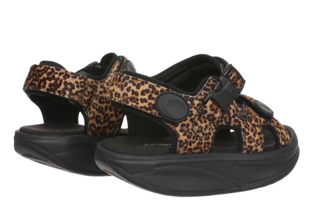 MBT Kisumu Classic Leopard – Komfortable sandaler med støtte & justerbar pasform