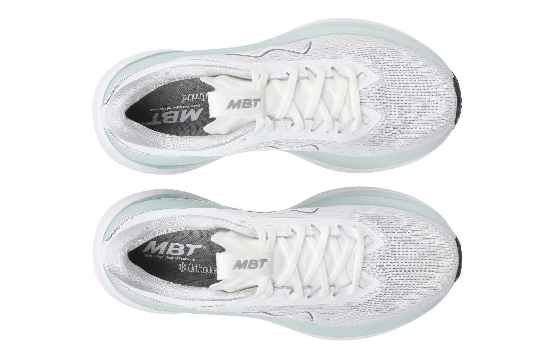 MBT M-3000 II White/Light Blue – Bred løbesko med støtte & stødabsorbering