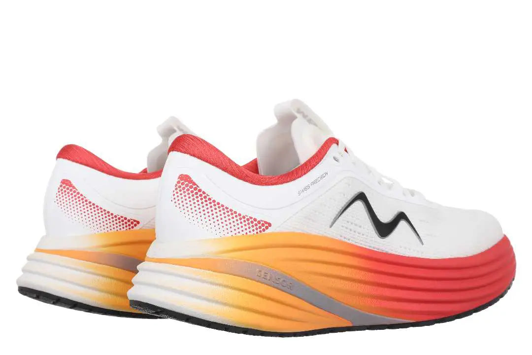 MBT M-3000 II White/Red – Bred løbesko med ekstra støtte & stødabsorbering