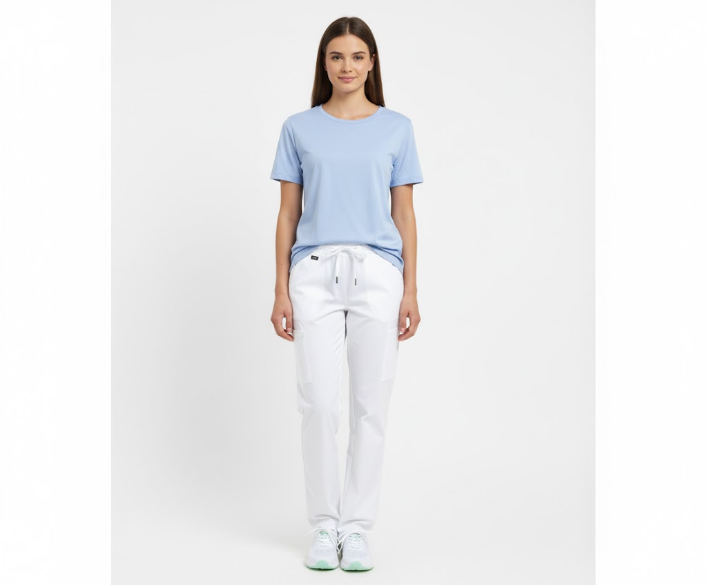 Nybo Lyseblå Dame Pro Wear T-Shirt, Slidstærk, Figursyet