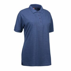 Nybo Blå Melange Dame Prowear Polo, Ekstra Slidstærk