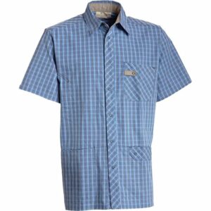 Nybo Blå/Beige Unisex Picnic Tunika/Skjorte, Justerbar Pasform, Rummelige Lommer