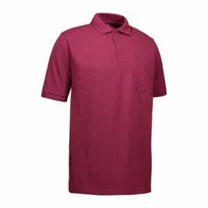 Nybo Bordeaux Herre Prowear Poloshirt, Slidstærk, Brystlomme
