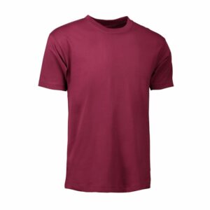 Nybo Bordeaux Herre Basic T-Shirt, Klassisk Model, Holder Faconen