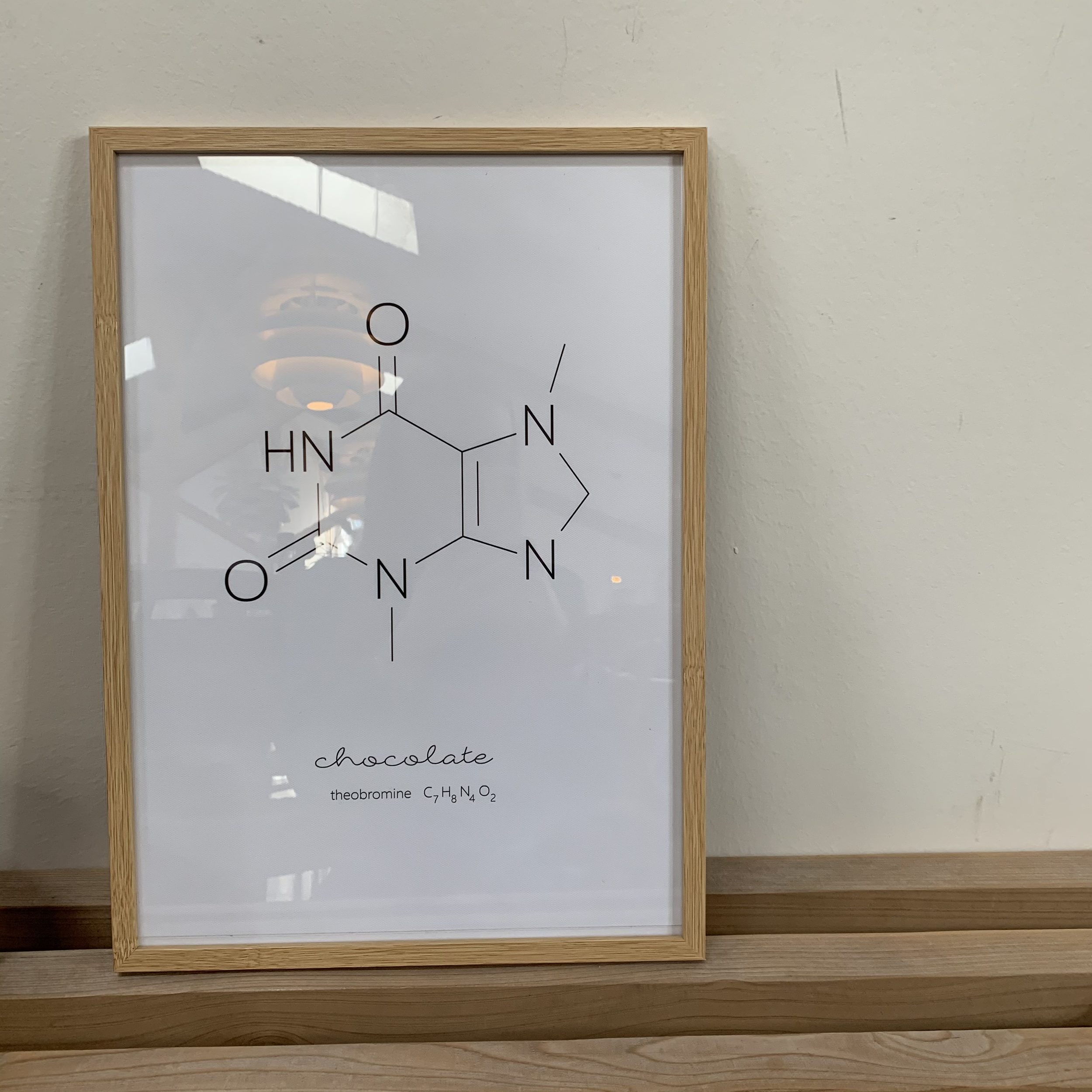 Sjov chokolade molekyle plakat