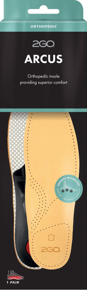 2GO letvægtssål i skind med god svangstøtte