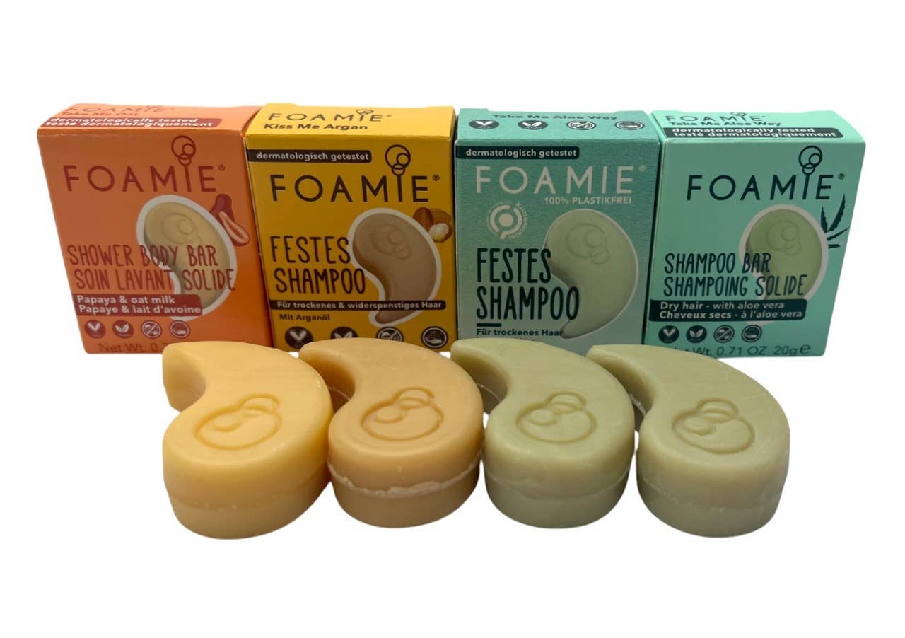 FOAMIE fast shampoo i rejsestørrelse