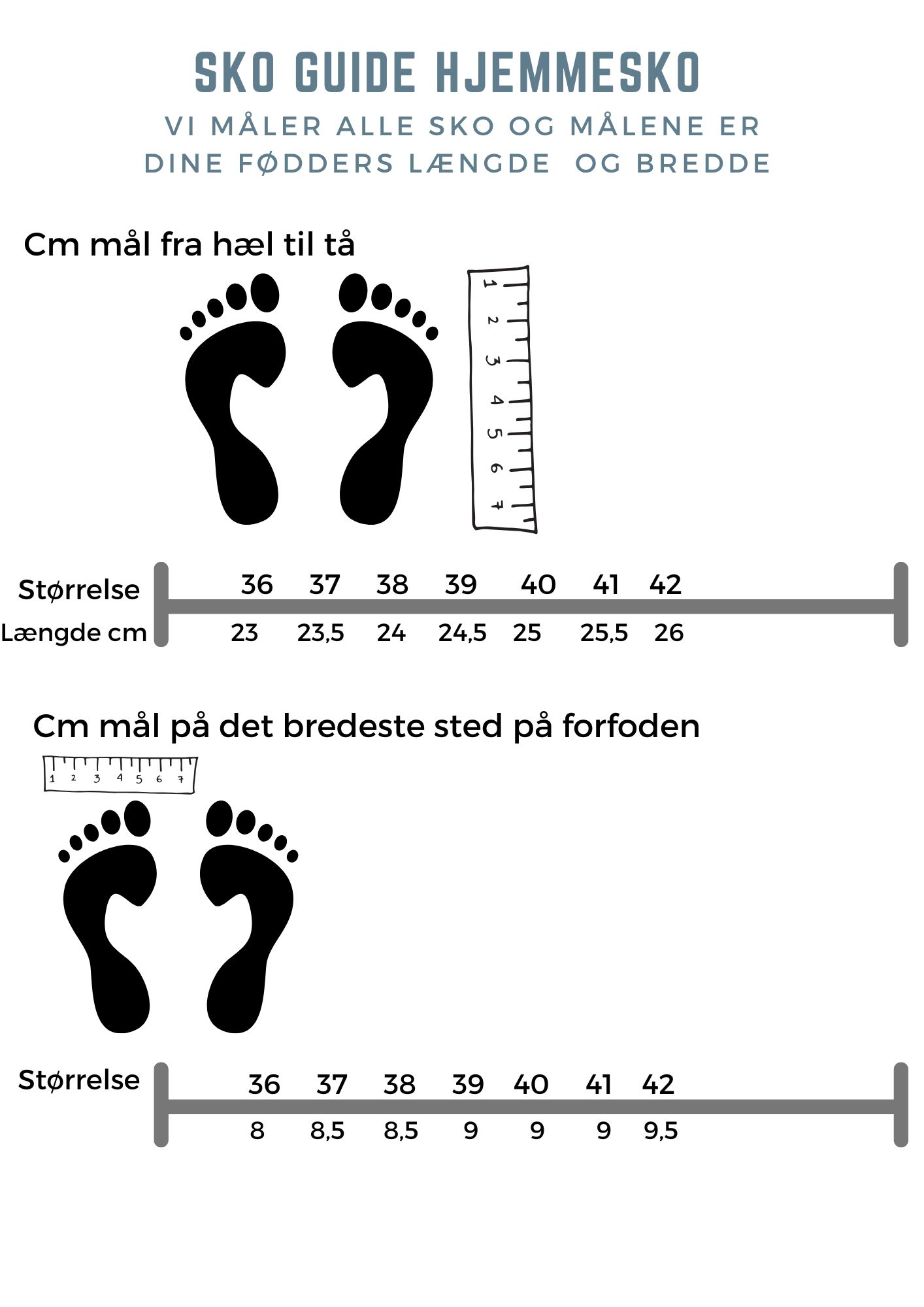 Brun Slip on hjemmesko med god bredde