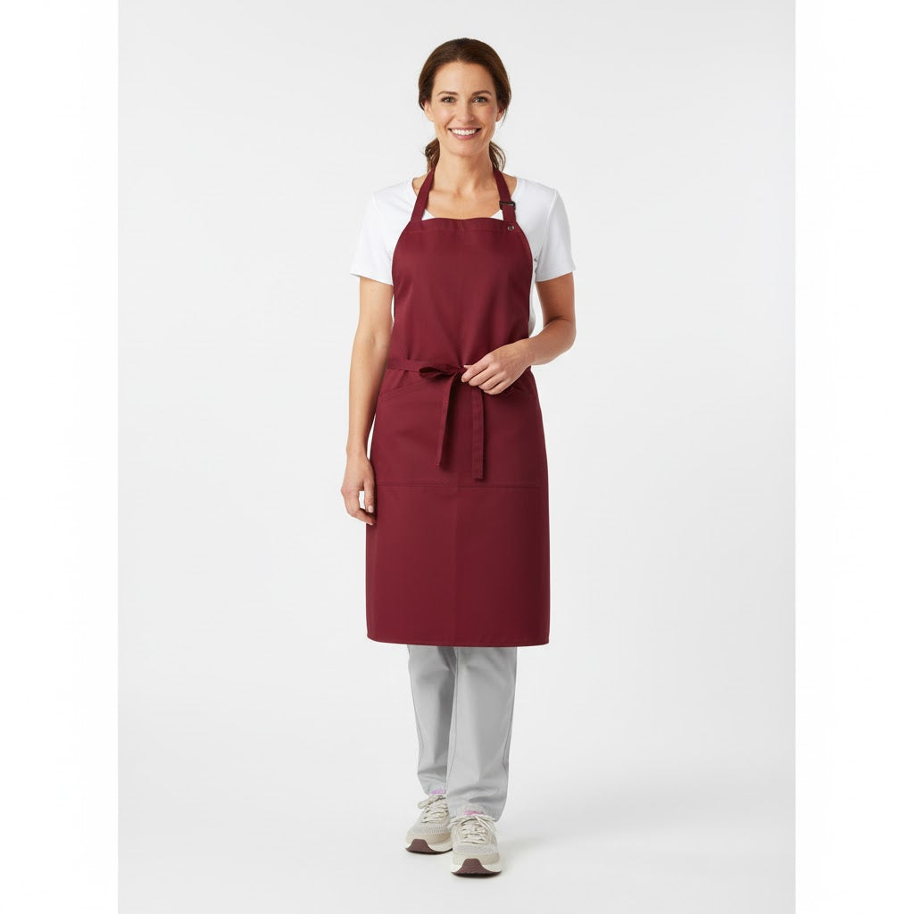 Nybo Bordeaux Unisex Kuskeforklæde, Justerbar Nakkestrop, One-Size