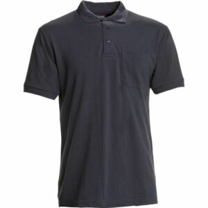 Nybo Koksgrå Herre Basic Polo Shirt, Kortærmet, Brystlomme, Slidstærk