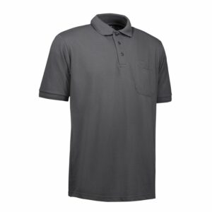Nybo Koksgrå Herre Prowear Poloshirt, Slidstærk, Brystlomme
