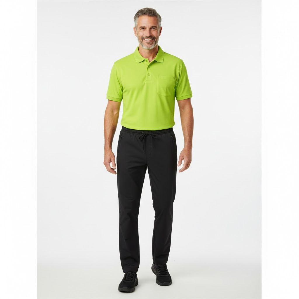Nybo Lime Herre Prowear Poloshirt, Slidstærk, Brystlomme