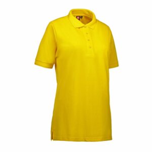 Nybo Gul Dame Prowear Poloshirt, Slidstærk, Forkrympet