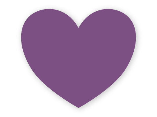 Hjerte navneskilt med magnet på bagsiden